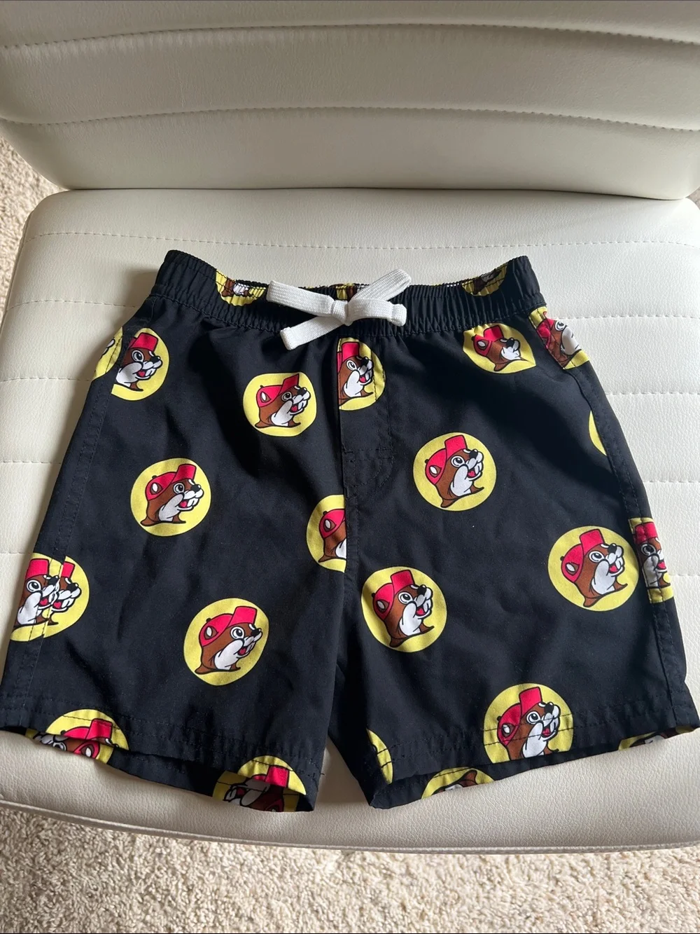 EUC Buc-ee’s Toddler Black Swim Shorts 3T